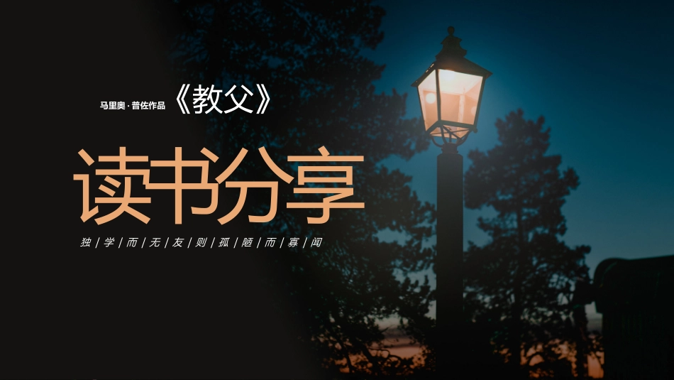 《教父》读书笔记.pptx_第1页
