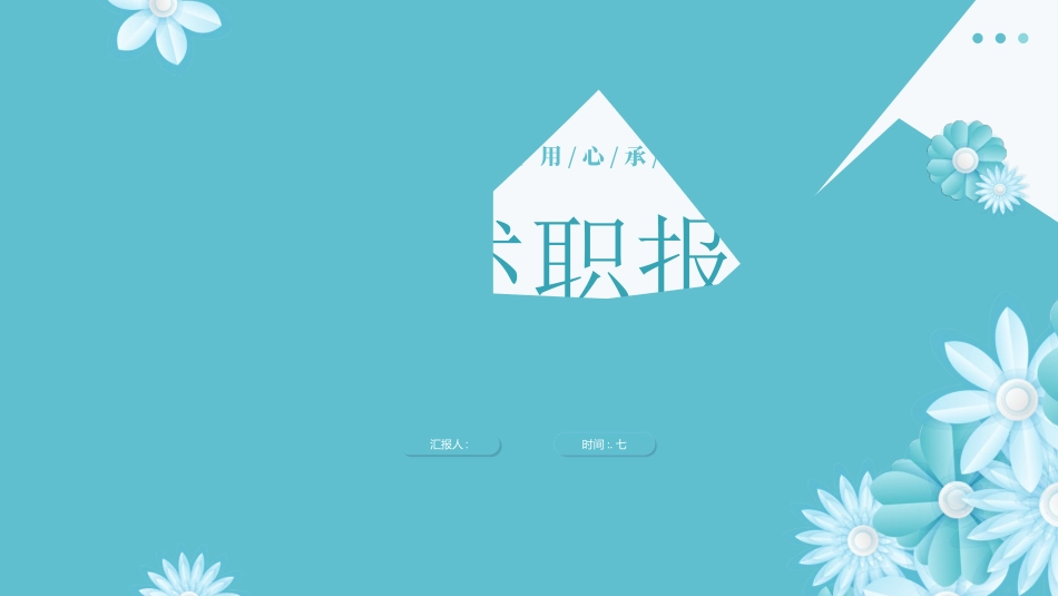 职业工作总结汇报模板41.ppt_第1页