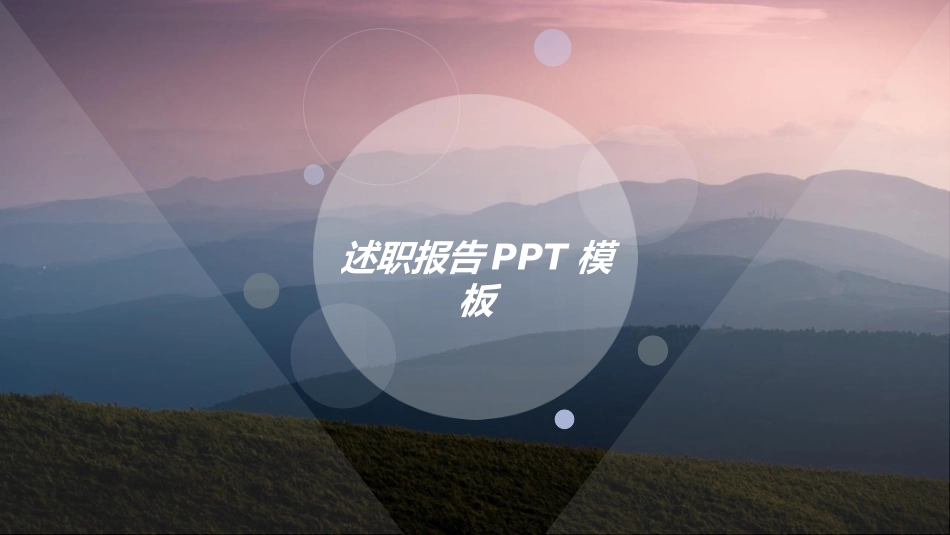 述职报告工作总结汇报模板56.ppt_第1页