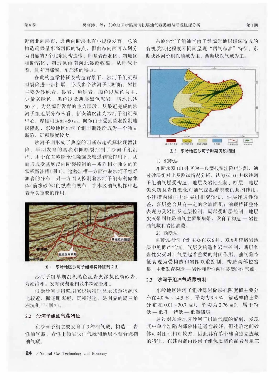 东岭地区断陷期沉积层油气藏类型与形成机理分析.pdf_第2页