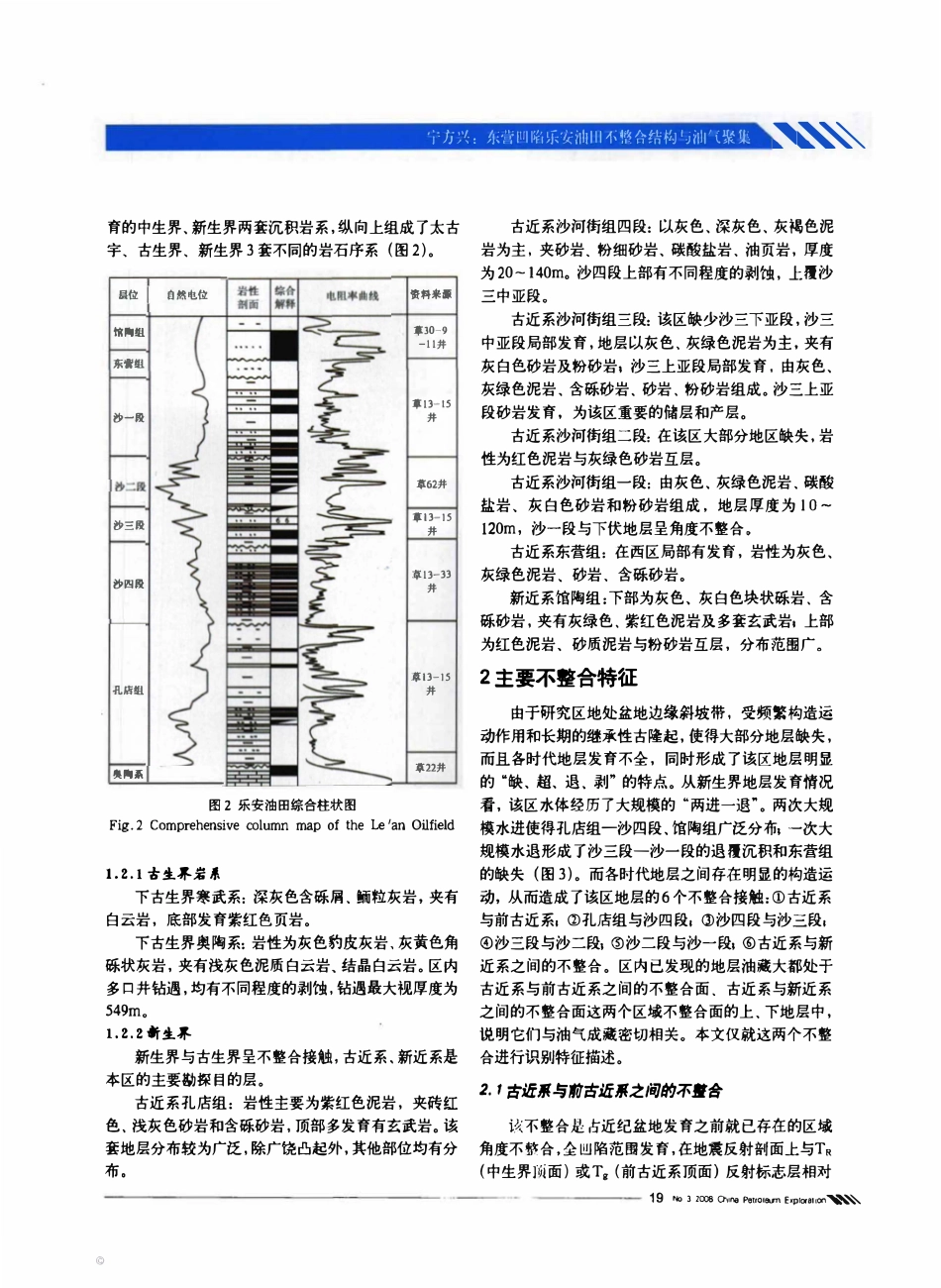 东营凹陷乐安油田不整合结构与油气聚集.pdf_第2页