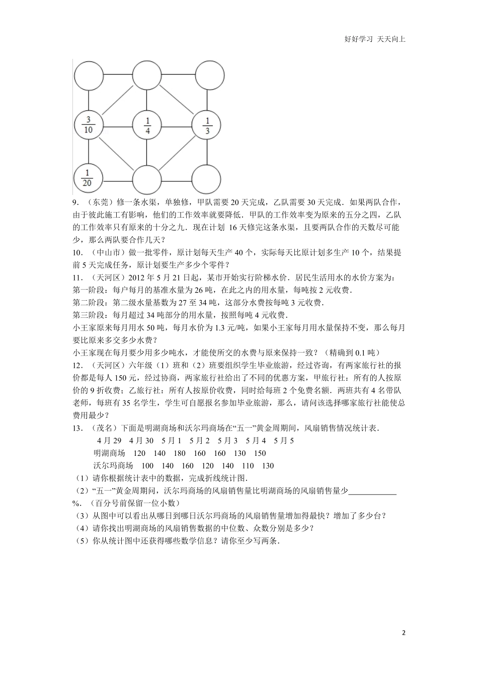 【精品】小升初数学试题精粹100例及解析广东省.pdf_第2页
