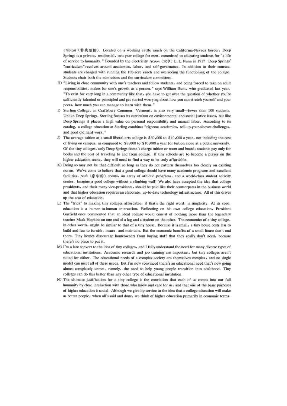 2023年6月英语六级真题及答案-第3套.pdf_第3页