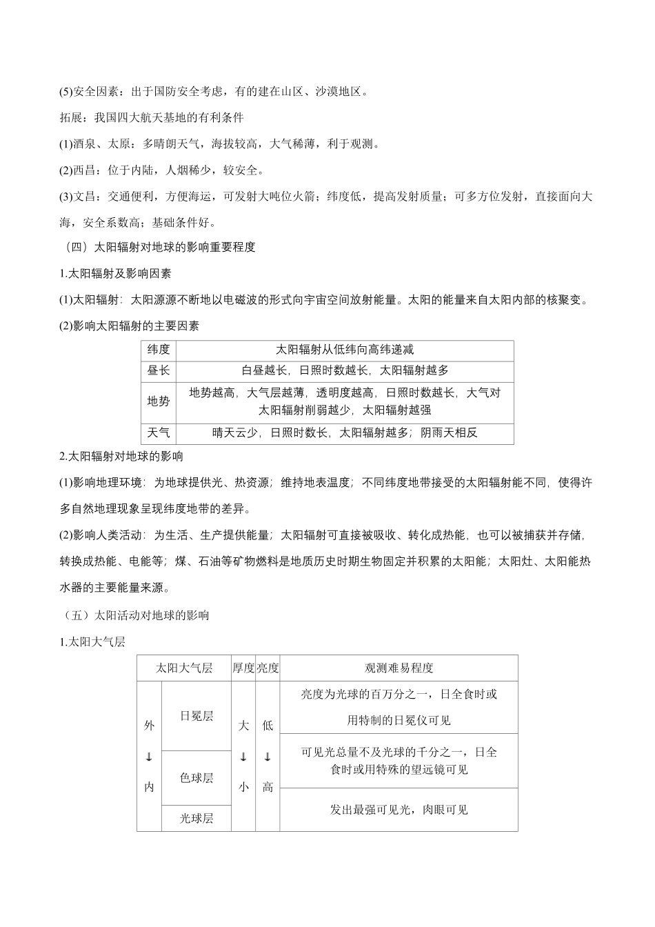 必修一知识点总结高中地理人教版2019必修第一册含答案.pdf_第3页