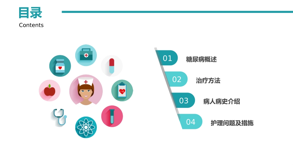 蓝色简约糖尿病护理查房模板.pptx_第2页