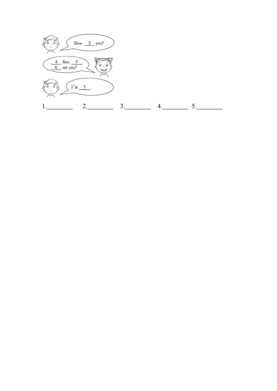 人教版初一七年级上册英语【单元测试 含答案】Starter Unit 1 《Good Morning》03.pdf_第3页