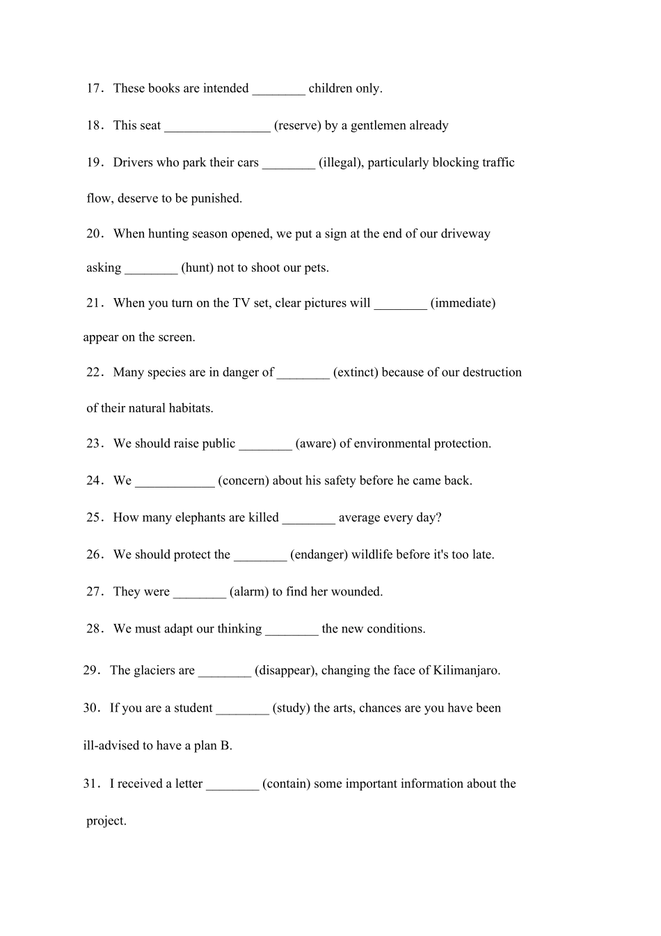 Unit 2WildlifeProtection语法填空原卷板高中英语必修二含答案.pdf_第2页