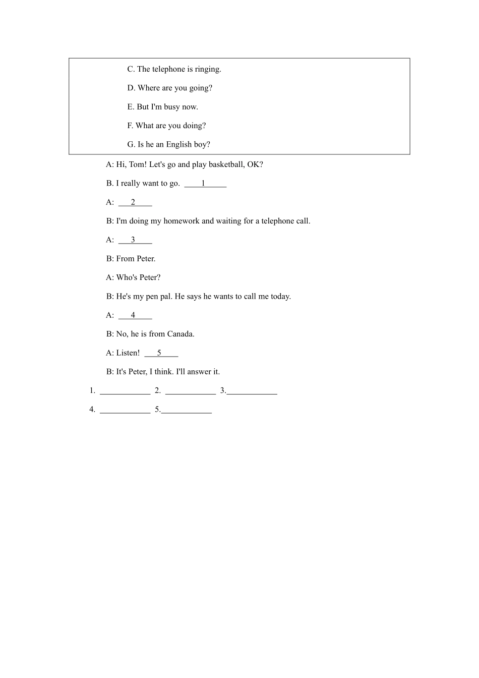 人教版初一七年级下册英语【课时练 含答案】Unit 6 Section B 01.pdf_第2页