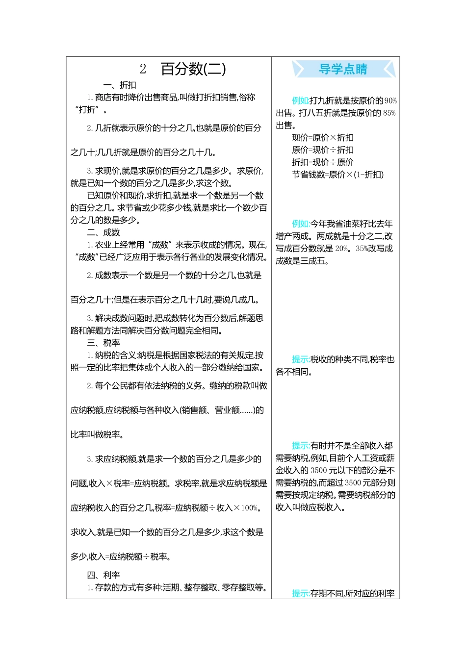 人教版小学五年级数学上册 2  百分数二 含答案.pdf_第2页