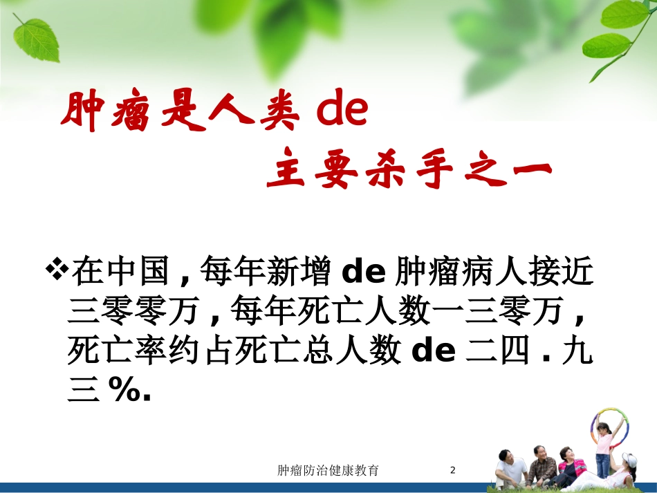 肿瘤防治健康教育培训课件.pptx_第2页
