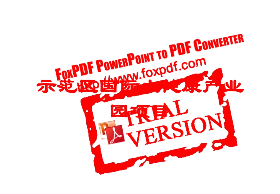 示范区国际大健康产业园项目培训课件.pptx_第1页