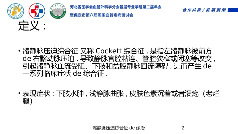 髂静脉压迫综合征的诊治培训课件.pptx_第2页