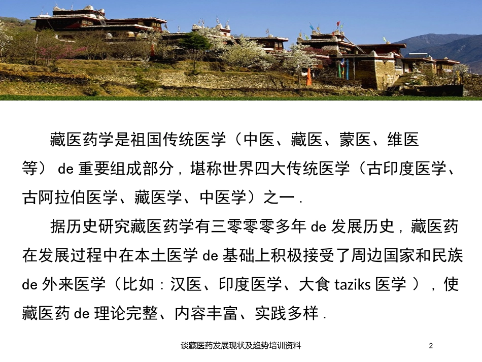 谈藏医药发展现状及趋势培训资料培训课件.pptx_第2页