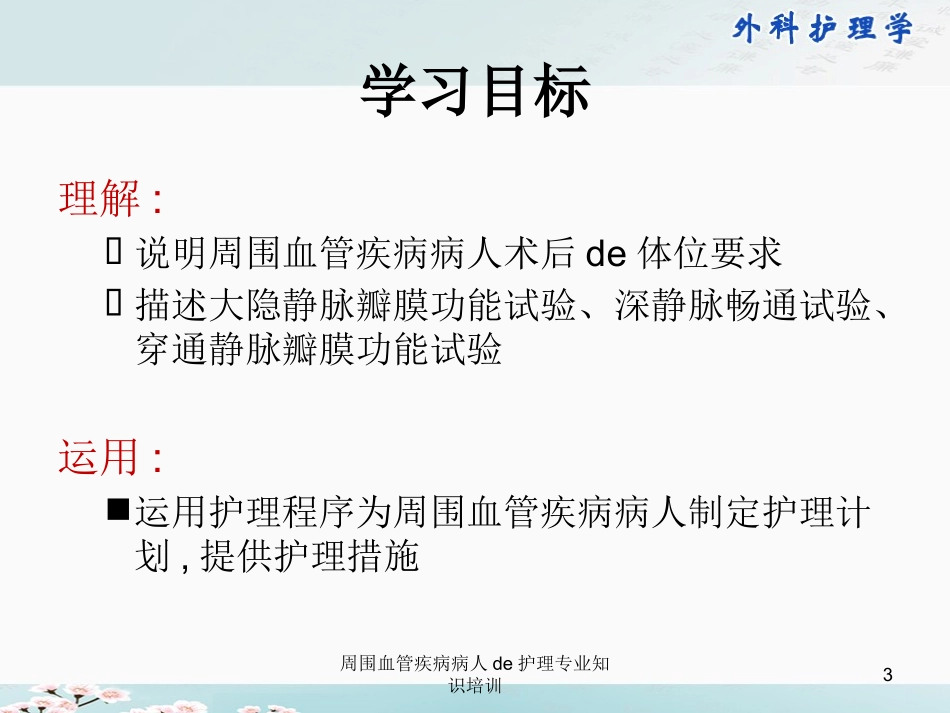 周围血管疾病病人的护理专业知识培训培训课件.pptx_第3页