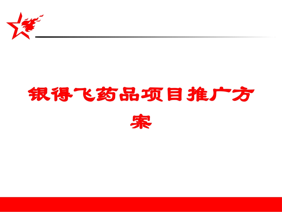 银得飞药品项目推广方案培训课件.pptx_第1页