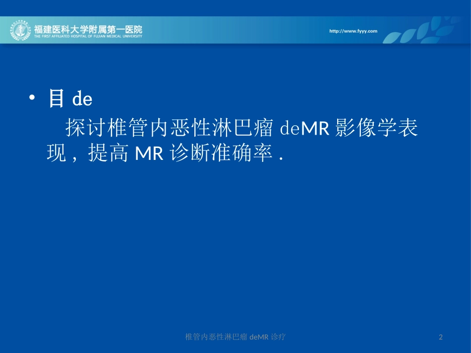 椎管内恶性淋巴瘤的MR诊疗培训课件.pptx_第2页