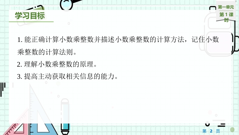 39人教版五年级数学上册《小数乘整数》小数乘法课件1.pptx_第2页
