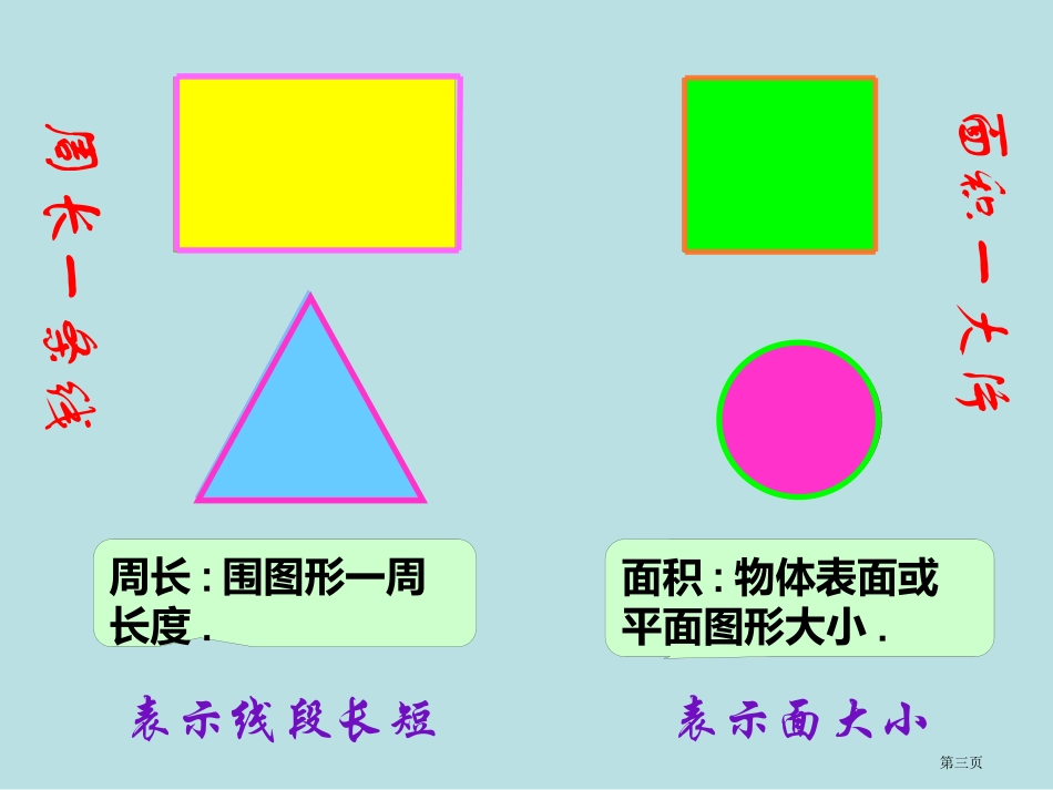长方形、正方形周长和面积的比较名师优质课赛课一等奖市公开课获奖课件.pptx_第3页