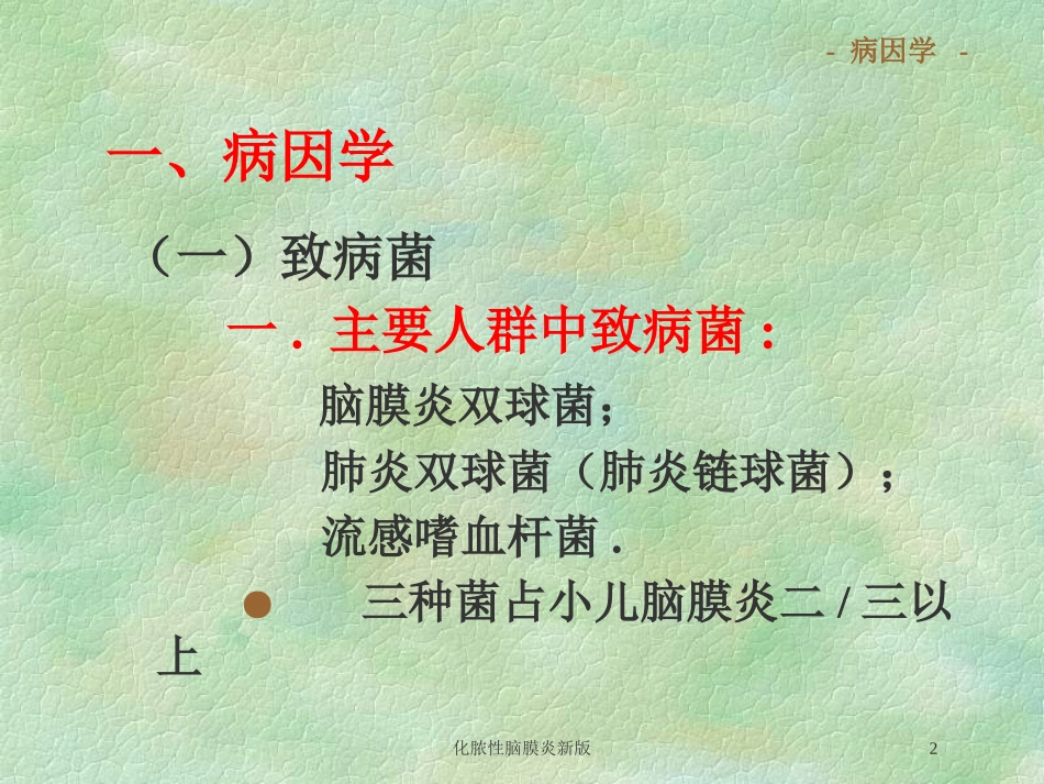 化脓性脑膜炎新版培训课件.pptx_第2页