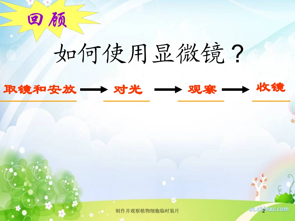 制作并观察植物细胞临时装片培训课件.pptx_第2页