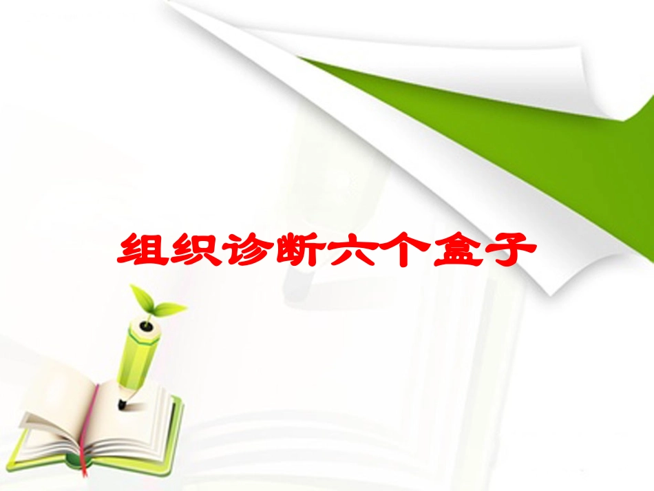 组织诊断六个盒子培训课件.pptx_第1页