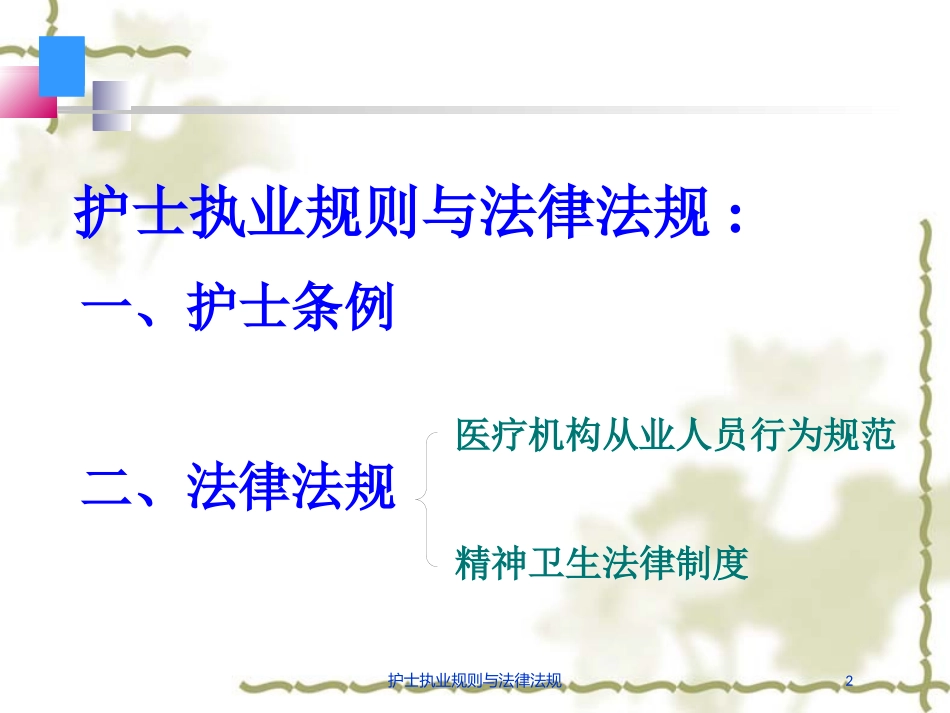 护士执业规则与法律法规培训课件.pptx_第2页