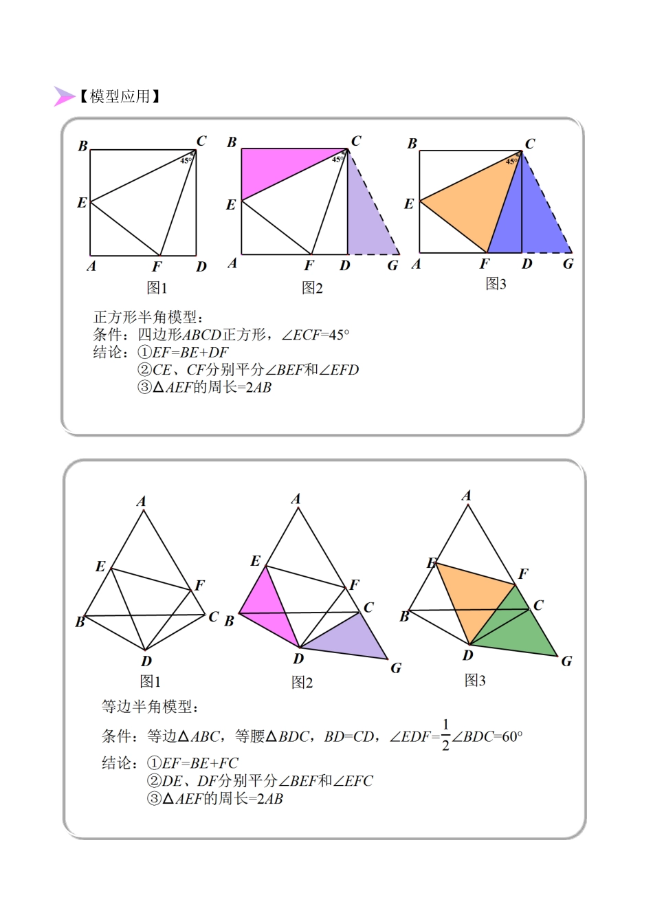 部编数学八年级上册全等变化模型六半角模型解析版含答案.pdf_第2页