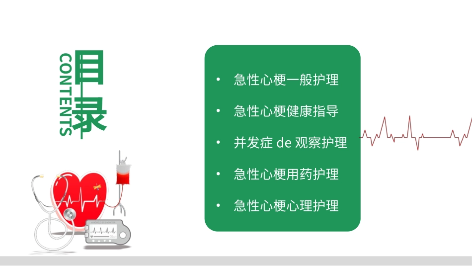 绿色急性心梗术后护理培训PPT模板 (2).pptx_第2页