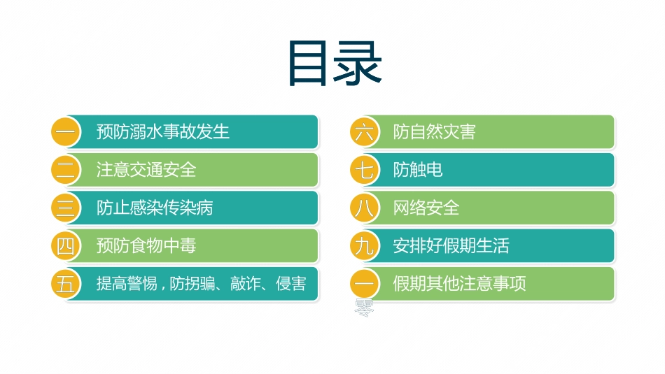 幼儿园小学生儿童快乐暑假安全教育课件 (22).pptx_第3页