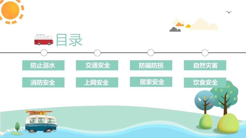 幼儿园小学生儿童快乐暑假安全教育课件 (118).pptx_第3页