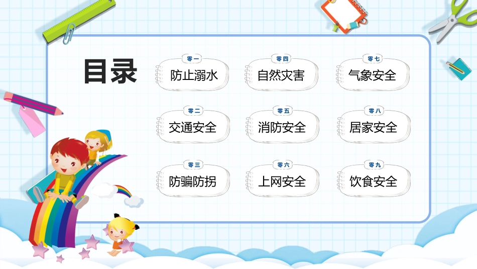 幼儿园小学生儿童快乐暑假安全教育课件 (66).pptx_第3页