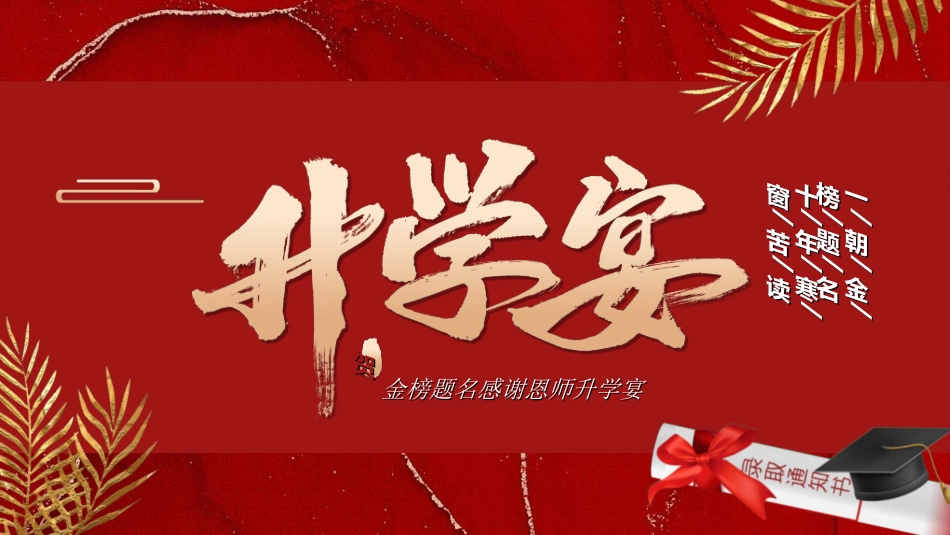升学宴模板12.ppt_第1页