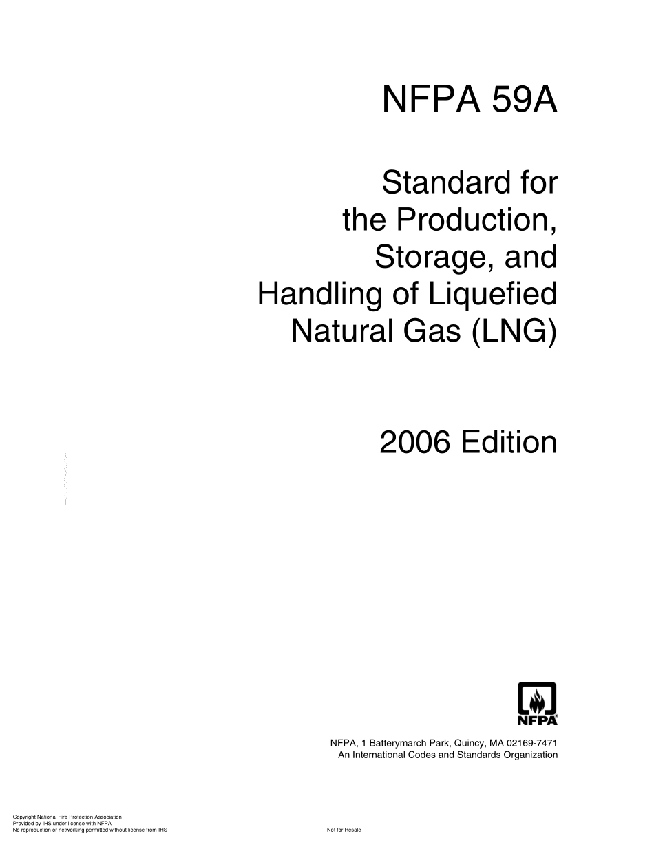 NFPA 59A-2006 液化天然气的生产和储运.pdf_第1页