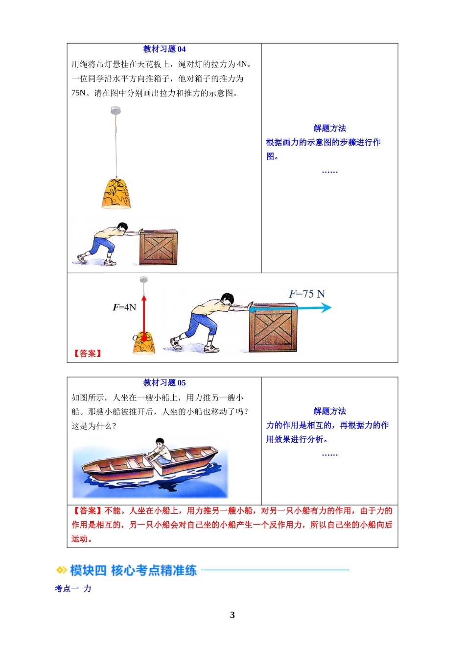 [寒假自学课]2025年八年级物理寒假提升精品(人教版)第01讲 力(预习)(解析版).docx_第3页