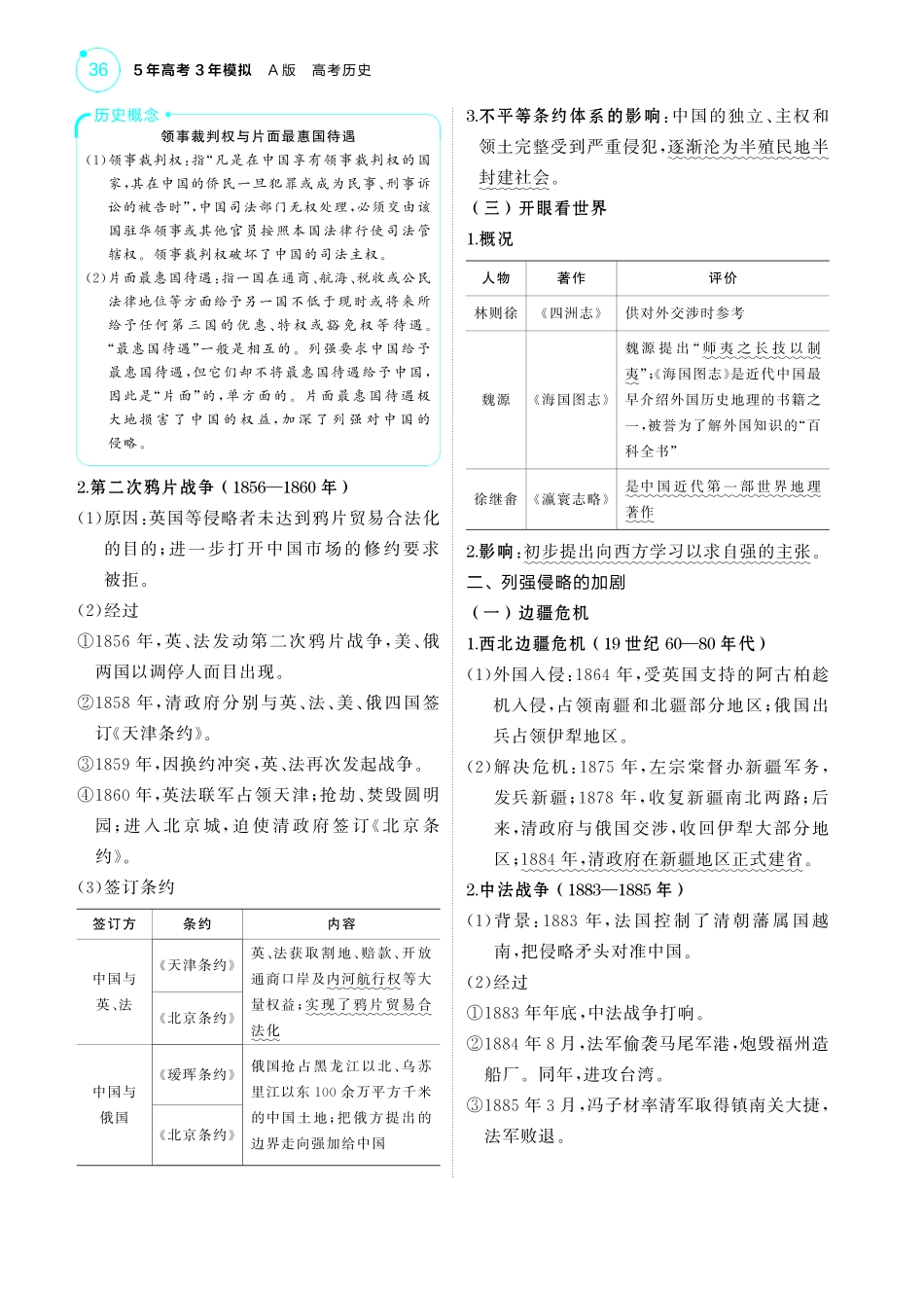 05第五单元从晚清时期的内忧外患到中华民国的建立-【高考总复习】2025版新高考历史考点清单+模型清单.pdf_第3页
