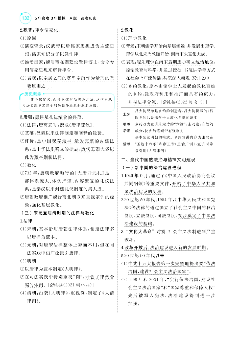 14第十四单元法律与教化民族关系与国家关系-【高考总复习】2025版新高考历史考点清单+模型清单.pdf_第3页
