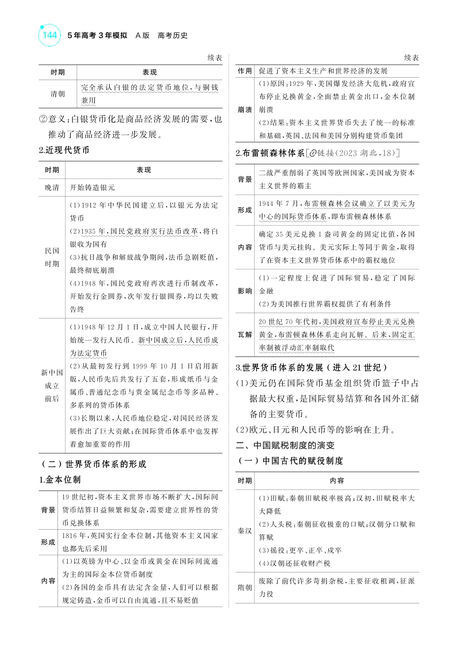 15第十五单元货币与赋税制度基层治理与社会保障-【高考总复习】2025版新高考历史考点清单+模型清单.pdf_第3页