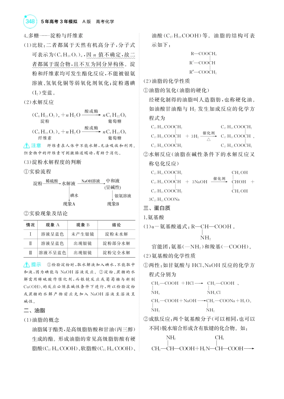 15专题十五生命活动的物质基础有机合成-【高考总复习】2025版新高考化学考点清单+模型清单.pdf_第2页