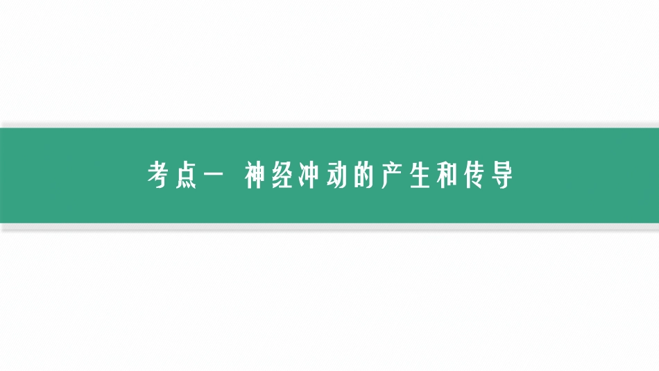 第28讲　第2课时　神经冲动的产生、传导和传递-【高考生物】2026优化设计一轮复习(生物).pptx_第2页