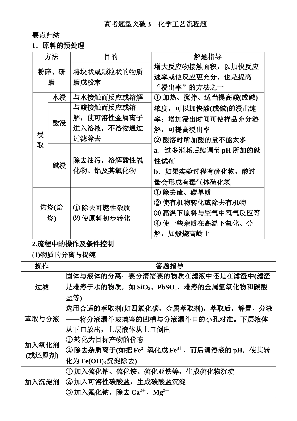 第三章　高考题型突破3-【高考化学】2025版高考一品方案一轮复习.docx_第1页