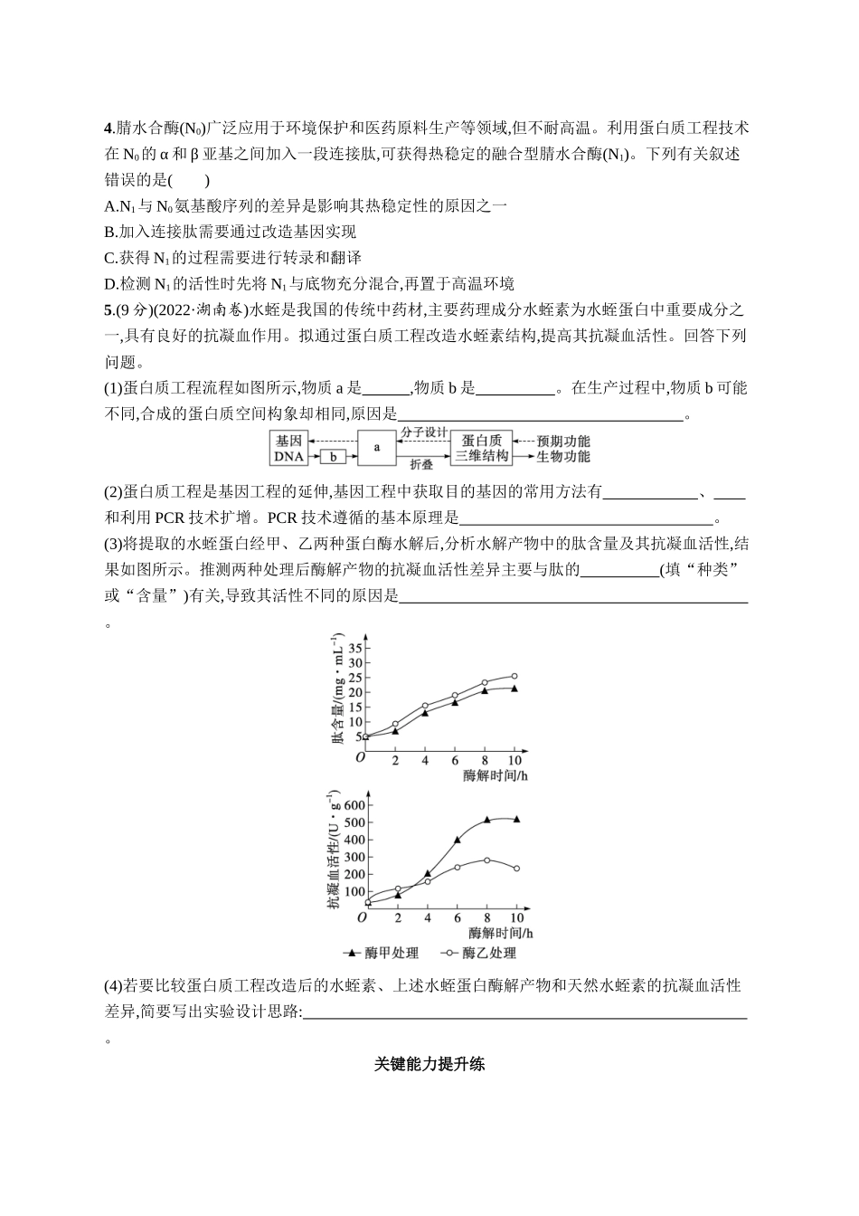 课时规范练61　基因工程的应用及蛋白质工程-【高考生物】2026优化设计一轮复习(生物)人教版.docx_第2页