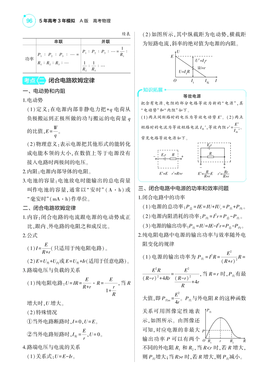 新高考版专题十 考点清单+模型清单-【高考总复习】2025版新高考物理考点清单+模型清单.pdf_第3页
