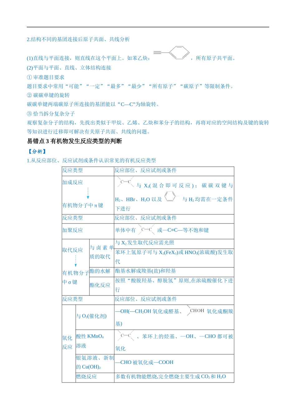 易错类型15 与官能团相关的几种常考问题（8大易错点）（解析版）-【高考化学】备战2025年高考易错题（新全国通用）.docx_第2页