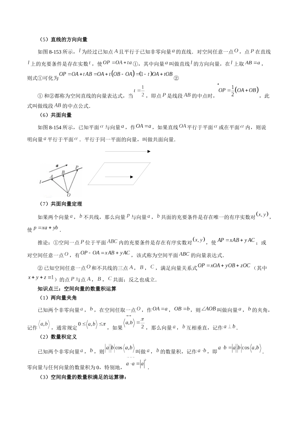 专题32 空间向量及其应用（解析版）-高考数学第二阶段零基础or艺考生.docx_第2页