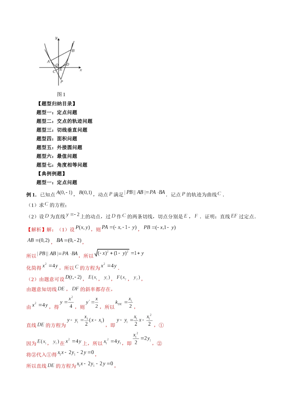 专题37 阿基米德三角形（解析版）-高考数学第二阶段零基础or艺考生.docx_第2页