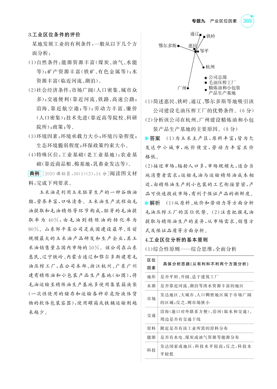 专题九 产业区位因素第二讲 工业区位因素及其变化-【高考总复习】2025版新高考 地理考点清单+模型清单.pdf_第3页