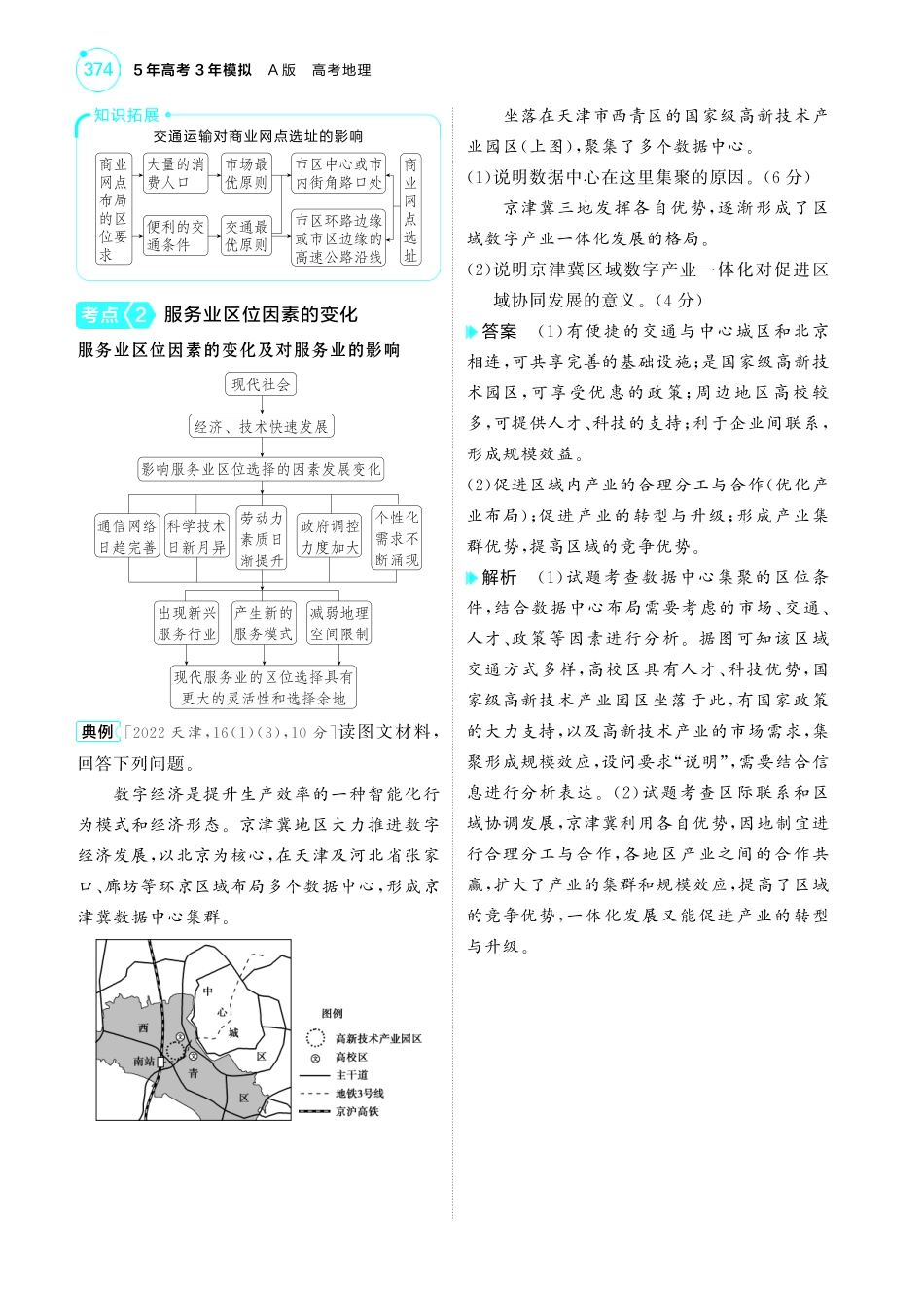 专题九 产业区位因素第三讲 服务业区位因素及其变化-【高考总复习】2025版新高考 地理考点清单+模型清单.pdf_第2页