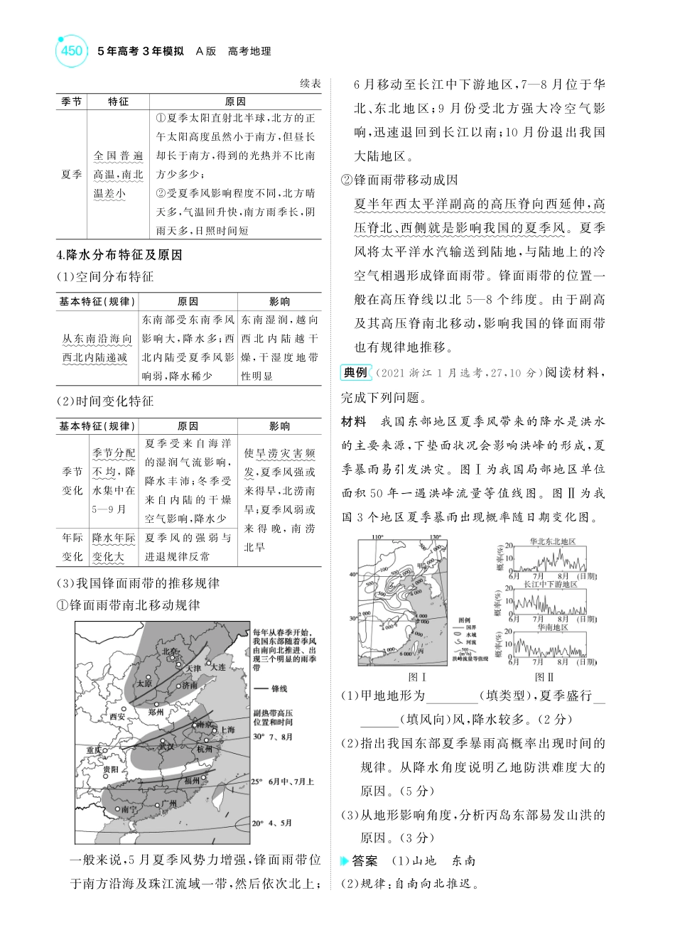 专题十九 中国地理-【高考总复习】2025版新高考 地理考点清单+模型清单.pdf_第2页