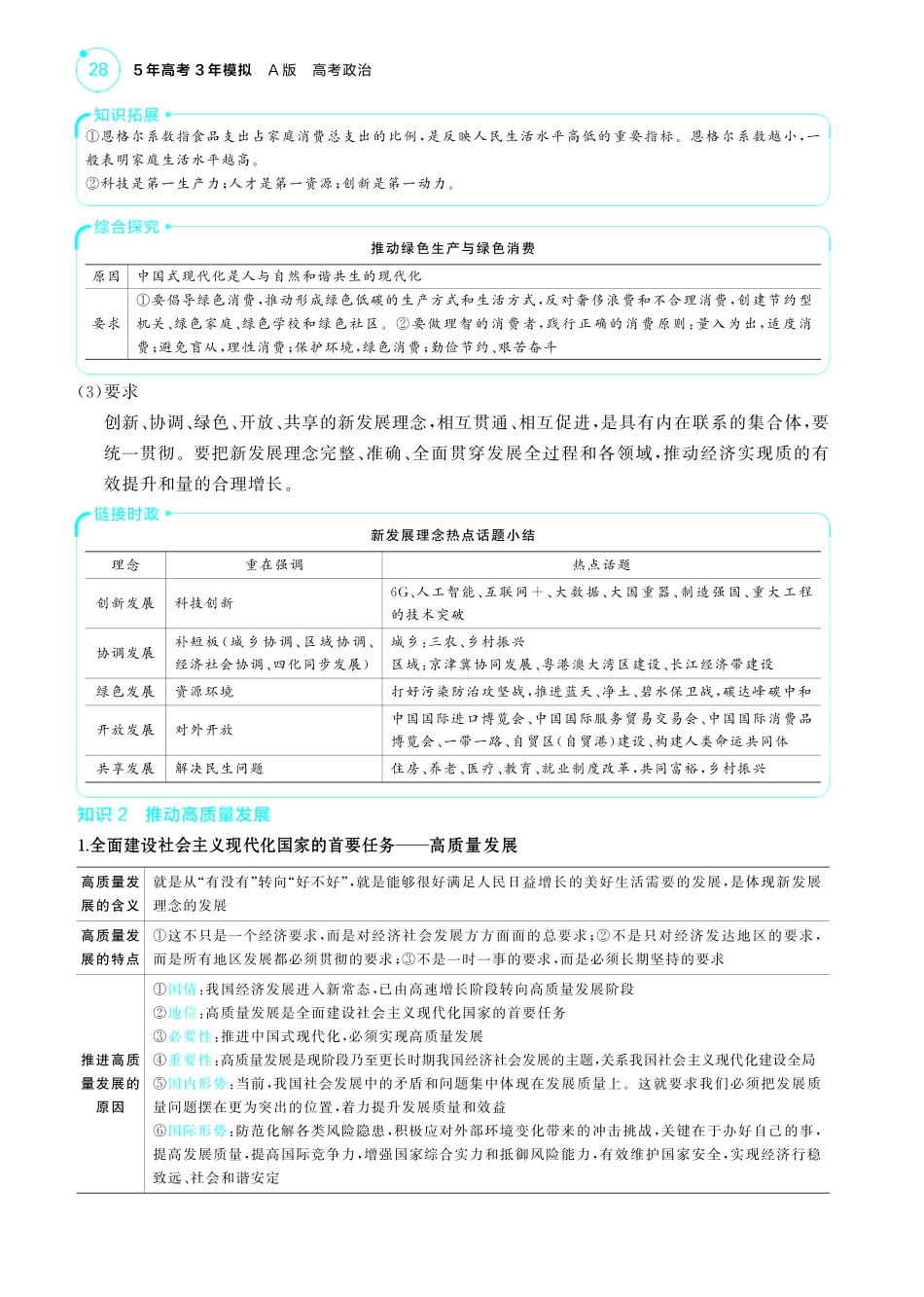 专题四经济发展与社会进步-【高考总复习】2025版新高考政治考点清单+模型清单.pdf_第3页