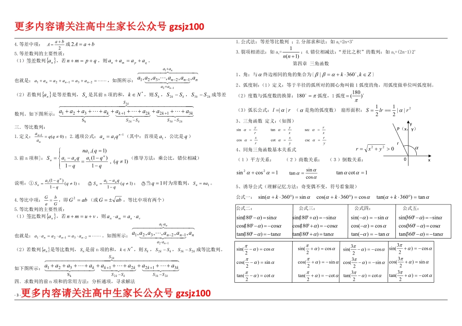 高中数学会考复习资料基本概念和公式.pdf_第3页